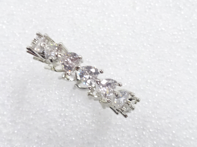 JAPANESE KIMONO / ANTIQUE CRYSTAL RING (SIZE 22.5)